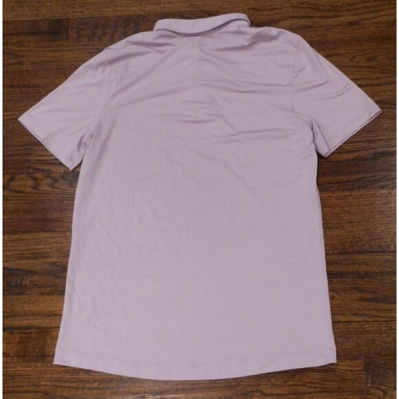 Lululemon Lavender Light Purple Short Sleeve Polo Shirt Mens Unknown Size - Picture 2 of 2
